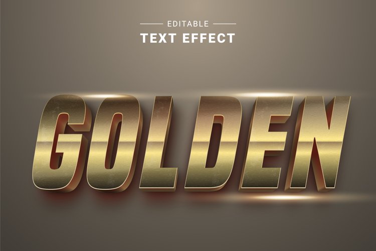 Editable Text Effect for Illustrator. Vector Graphic styles example image 1