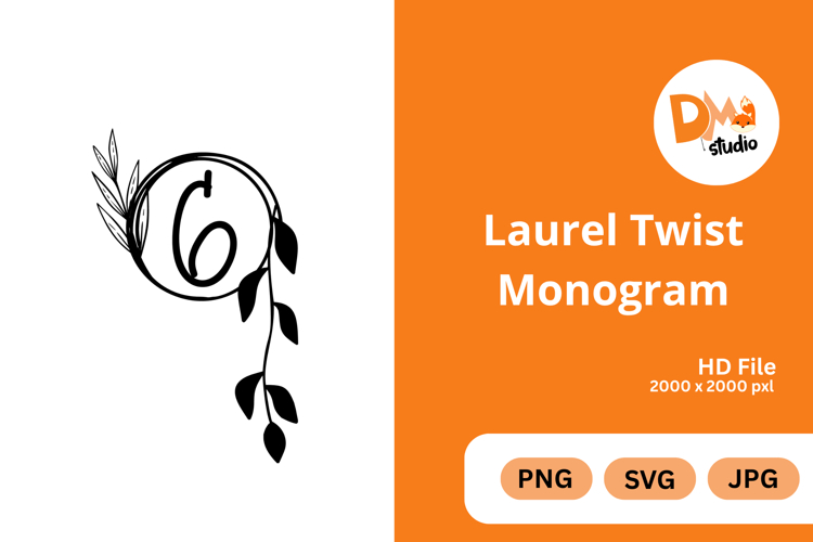 Laurel Twist Monogram