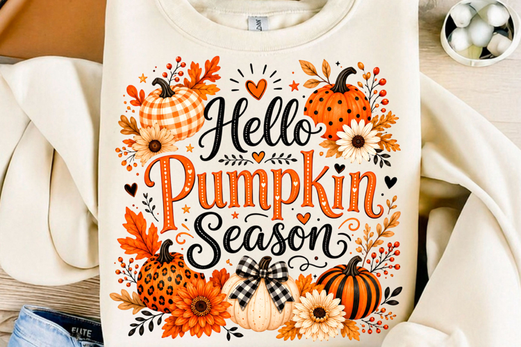 Hello Pumpkin Season Fall PNG