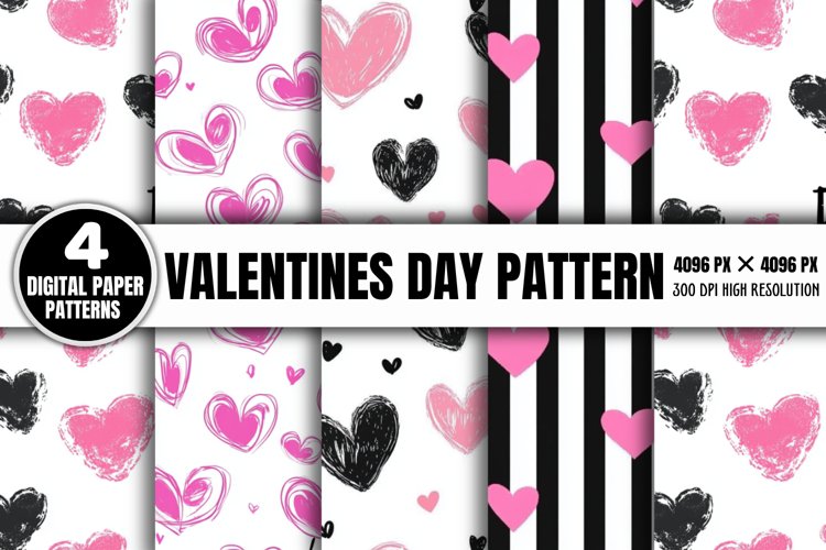 Pink Heart Background Image 4