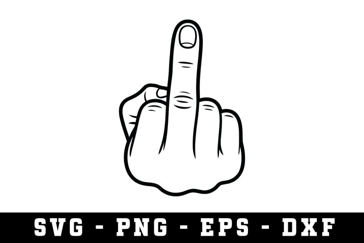 Middle Finger Svg