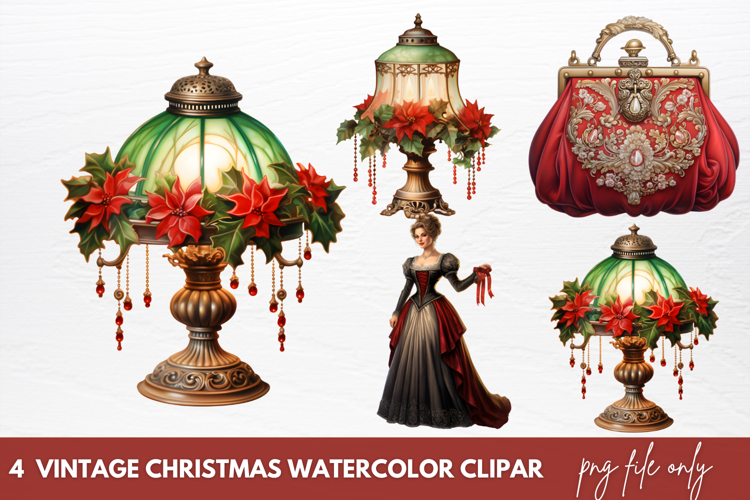 Vintage Christmas Clipart Image 6