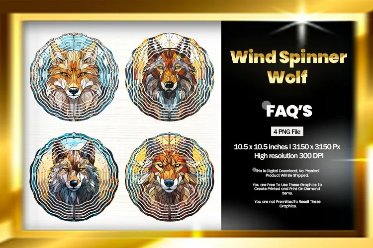 Wolf Wind Spinner Sublimation - 04 Variations
