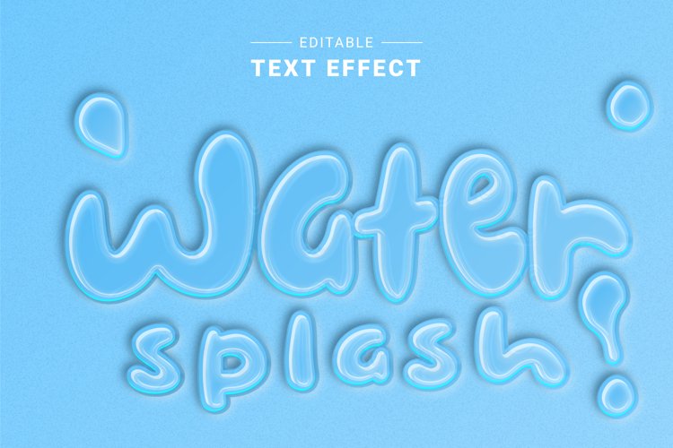 Editable Text Effect for Illustrator. Vector Graphic styles example image 1
