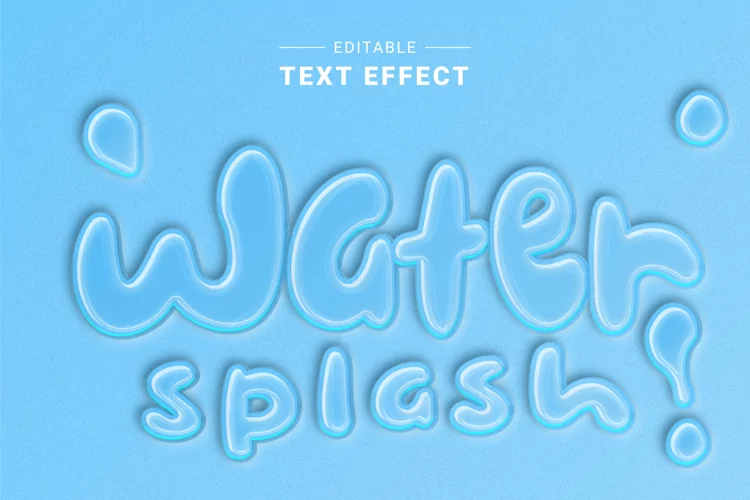 Editable Text Effect for Illustrator. Vector Graphic styles