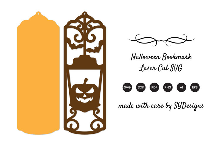 Halloween Bookmark Laser Cut SVG example image 1