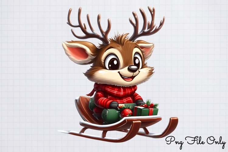 Reindeer Clipart Image 16
