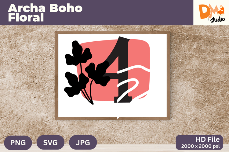 Boho Floral Svg Image 10