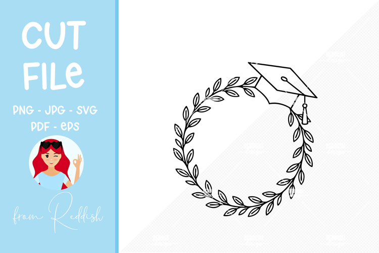Outline Graduation Cap Clipart Image 3
