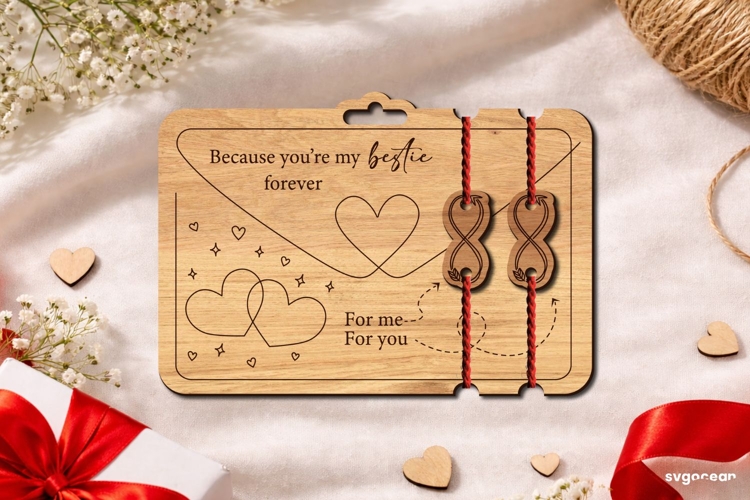 Valentines Day Couple Bracelets Laser Cut | Glowforge | SVG