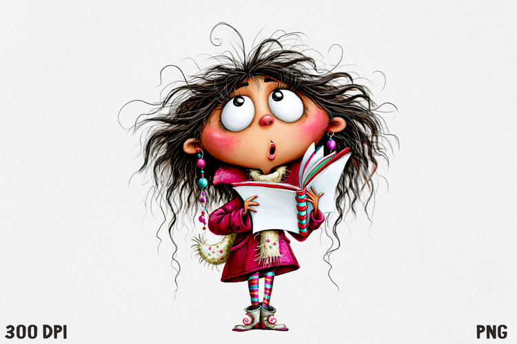 Whimsical Christmas Character Clipart PNG, Cute Holiday