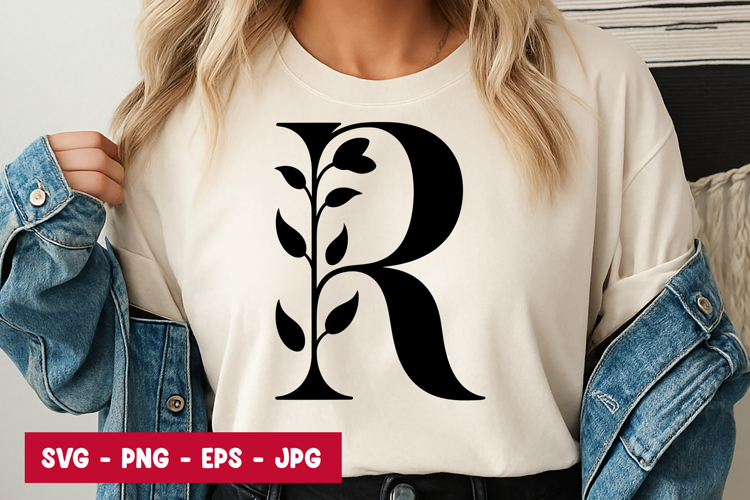Letter R Minimal SVG PNG
