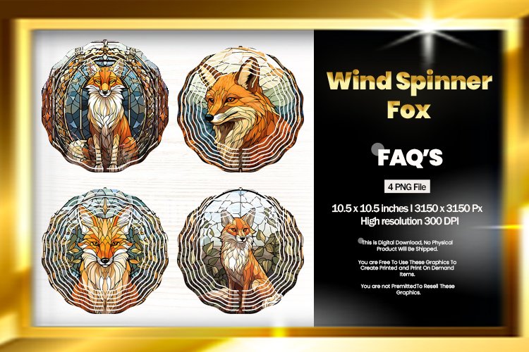 Fox Wind Spinner Sublimation - 04 Variations example image 1