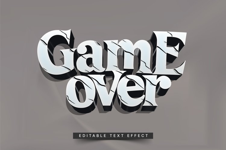 Editable Text Effect for Illustrator. Vector Graphic styles example image 1