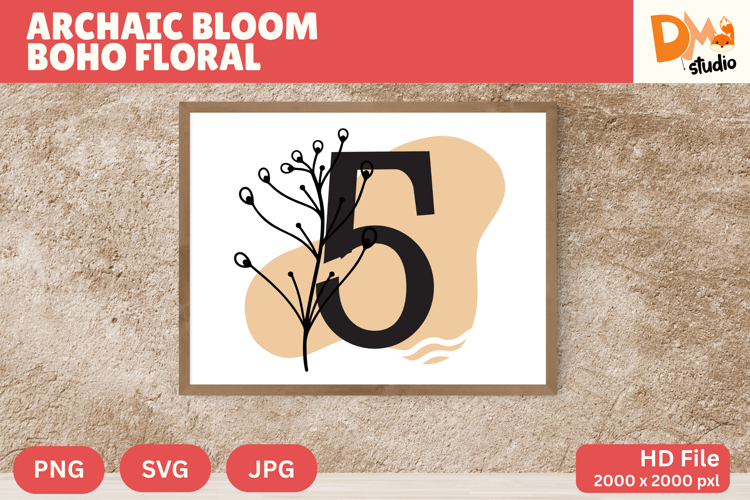 Floral Letter Svg Image 5