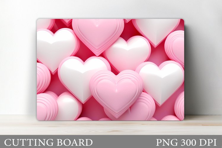 Hearts Cutting Board. Hearts Kitchen Cutting Board Design example image 1
