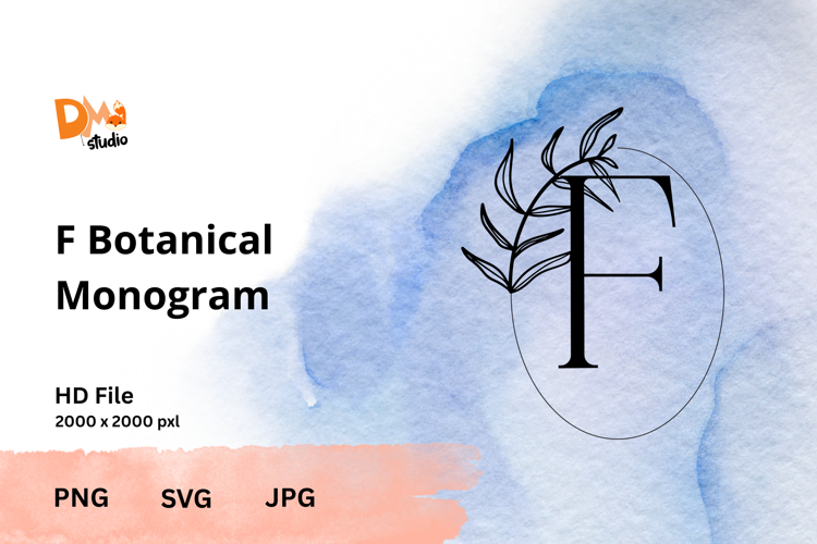 Leaf Monogram Svg Image 10