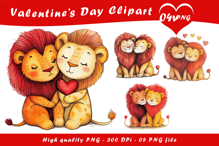 Cute Lion Clipart Image 13