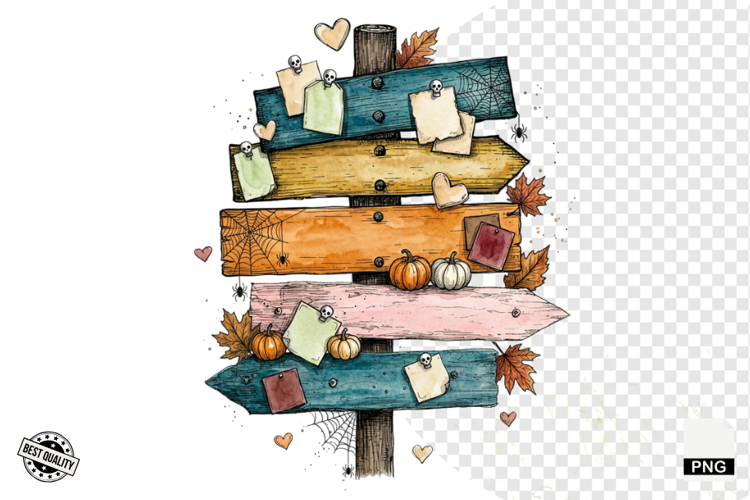 Halloween Autumn Signspots PNG