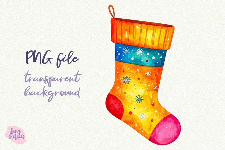 Retro Christmas Sock Clipart Groovy Christmas Disco PNG