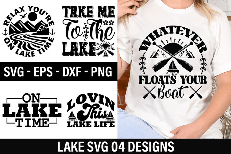 Lake Quotes Design - Living The Dream At The Lake
