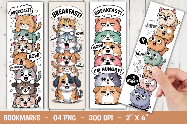 Breakfast Animals Bookmark Sublimation