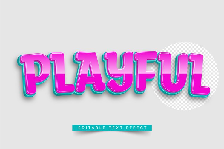 Editable Text Effect for Illustrator. Vector Graphic styles