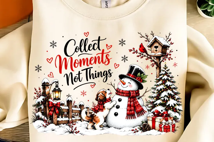 Snowman Christmas PNG, Winter Dog PNG, Funny Christmas PNG