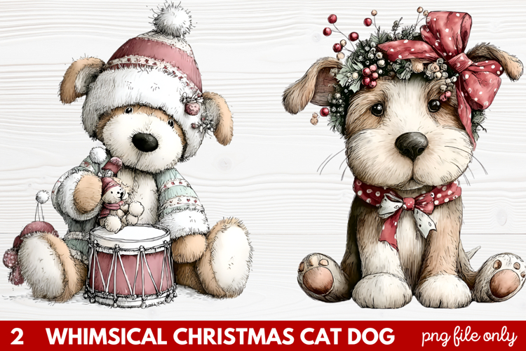 Christmas Dog Clipart Image 22