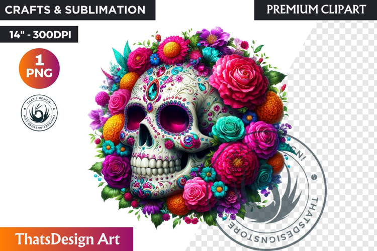 Sugar Skull Clipart Image 9