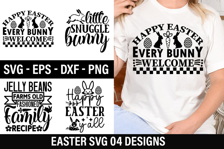 Easter SVG Design - Happy easter every bunny welcome