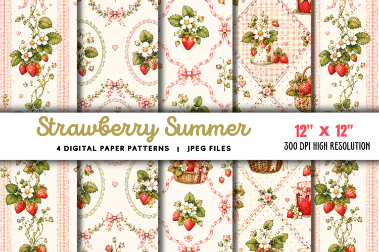 Strawberry Summer Patterns JPG