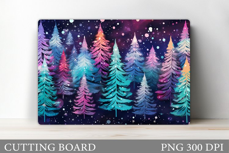Christmas Tree Cutting Board Design. Kitchen Cutting Board example image 1