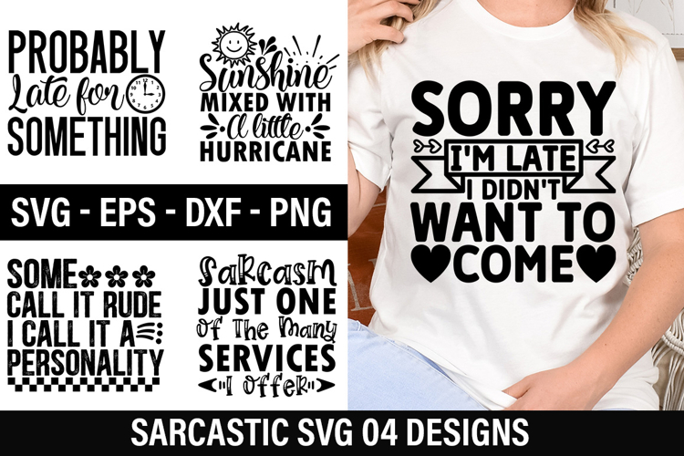 Sarcastic SVG Design -Sarcasm just One Of The Many Services