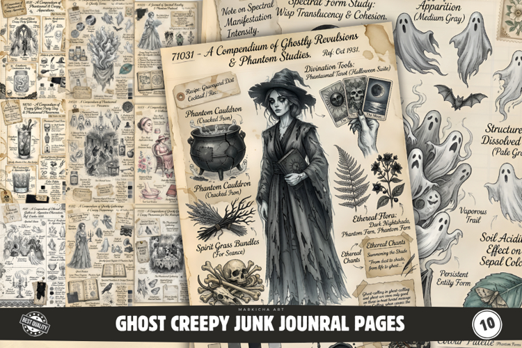 Ghost Creepy Junk Journal