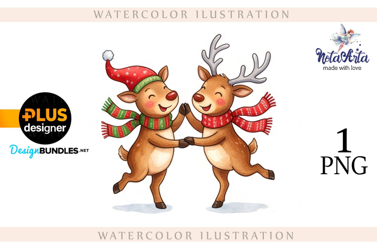Watercolor Christmas Gnomes,Santa's gnomes
