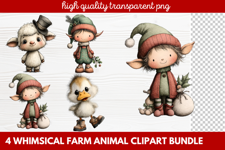 Farmhouse Animals Clipart Image 12
