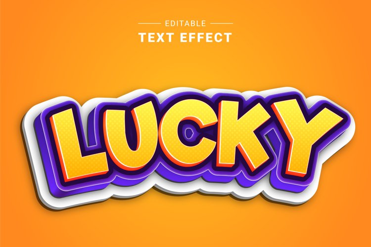 Editable Text Effect for Illustrator. Vector Graphic styles