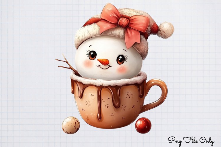 Cute Snowman Clipart Image 18