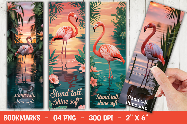 Flamingo Bookmark Sublimation