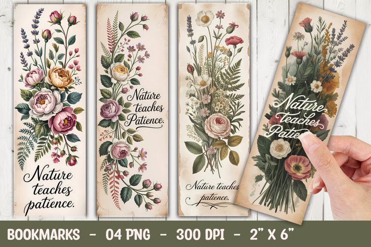 Floral Quote Bookmark Sublimation
