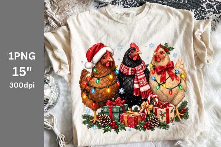 Christmas PNG, Chicken PNG, Winter PNG