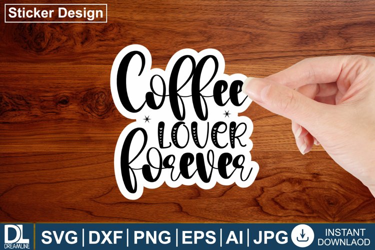 Coffee sticker design, Coffee design