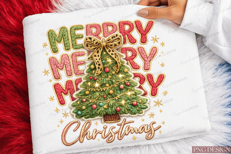Coquette Floral Merry Christmas Png example image 1