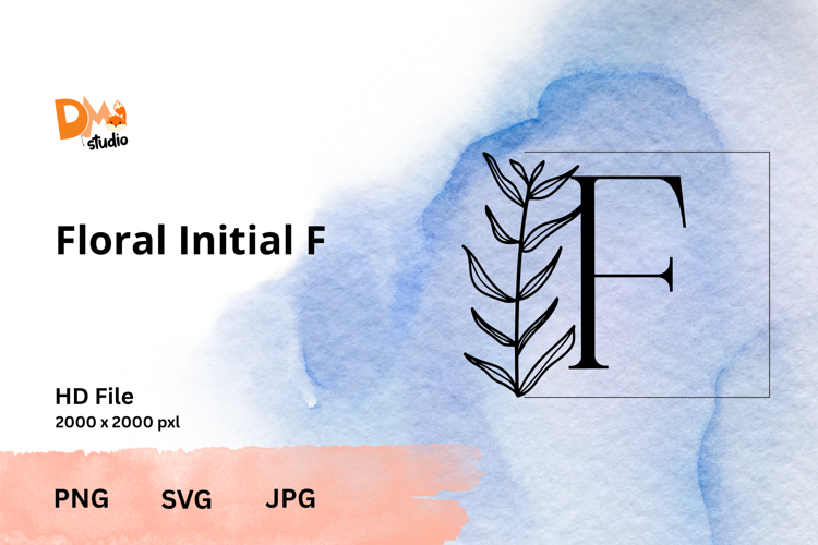 Leaf Monogram Svg Image 9