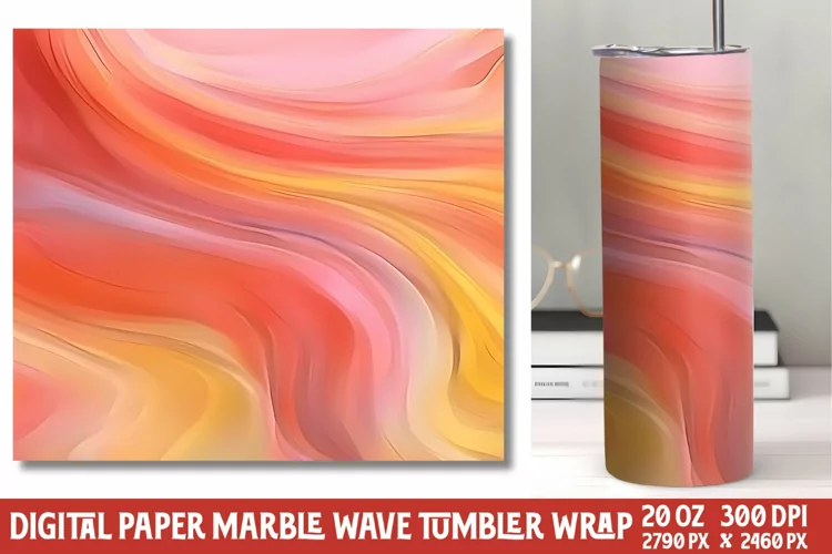 Marvel Wave Tumbler Wrap Sublimation