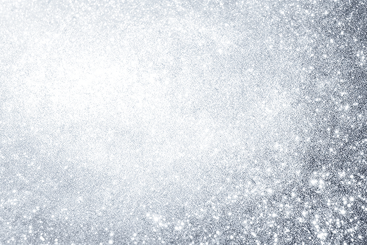 Sparkling silver glitter background with a shimmering effect
