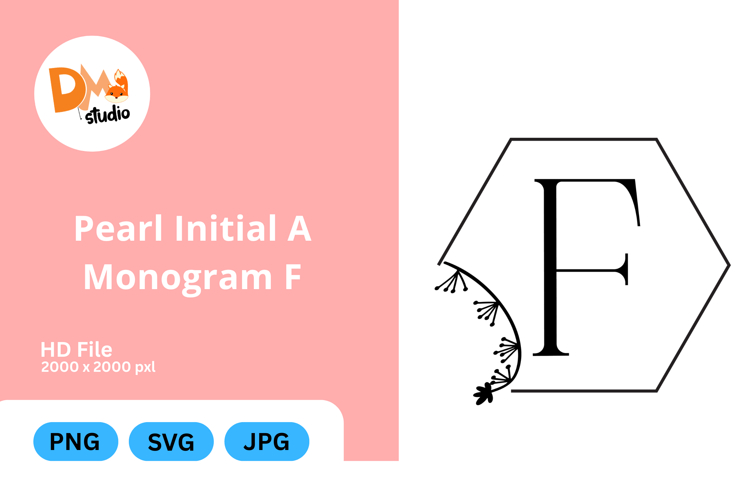 Pearl Monogram Svg Image 23