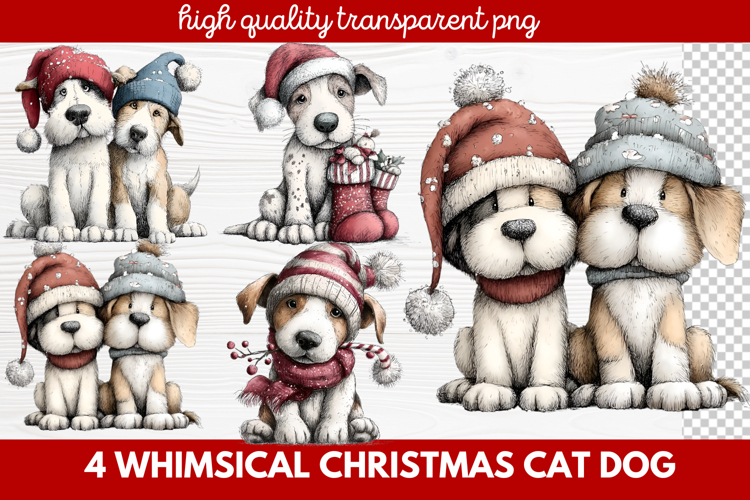 Christmas Dog Clipart Image 10