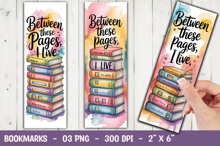 Between Pages Bookmark Sublimation